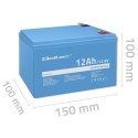Qoltec Akumulator LiFePO4 Litowo-Żelazowo-Fosforanowy | 12.8V | 12Ah | 153.6Wh | BMS