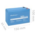 Qoltec Akumulator LiFePO4 Litowo-Żelazowo-Fosforanowy | 12.8V | 9Ah | 115.2Wh | BMS