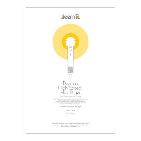 Suszarka do włosów Deerma DEM-CF50W (różowy)