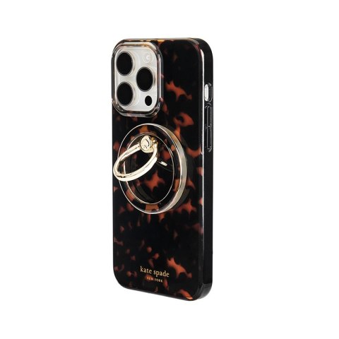 Kate Spade New York Magnetic Ring Stand - Uchwyt MagSafe na palec z funkcją podstawki (Tortoiseshell)