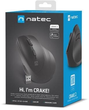 Mysz komputerowa Natec Crake 2 czarny 2400dpi