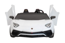 Auto Lamborghini Aventador SV na akumulator dla 2 dzieci Biały