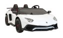 Auto Lamborghini Aventador SV na akumulator dla 2 dzieci Biały