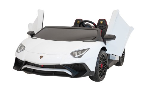 Auto Lamborghini Aventador SV na akumulator dla 2 dzieci Biały