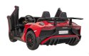 Auto Lamborghini Aventador SV na akumulator dla 2 dzieci Czerwony + Pilot 2,4 GHz + Pianka EVA + Audio LED