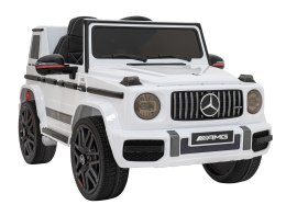Mercedes AMG G63 dla dzieci Biały + Pilot