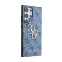 Guess 4G Big Metal Logo - Etui Samsung Galaxy S24 Ultra (niebieski)