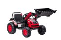 Koparka Traktor na akumulator dla dzieci Czerwony + Ruchome Ramię Łyżka + Pilot + Wolny Start + Radio FM + LED