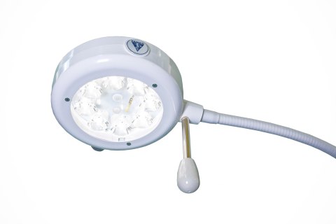 FAMED SOLIS 30F Lampa diagnostyczna, moblina na statywie, na ramieniu gęsia szyja