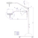 FAMED SOLIS 60/60F Lampa zabiegowa statywowa podwójna, natężenie 60 000 Lux