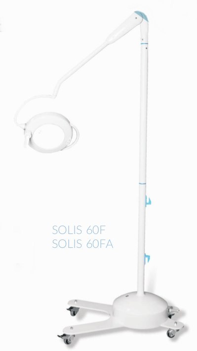FAMED SOLIS 60F Lampa zabiegowa statywowa, 60 000 lux, uchwyt do sterylizacji
