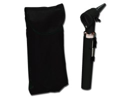 GIMA GIMALUX CZARNY Otoskop, światłowodowy, halogenowy, z lupą i wziernikami