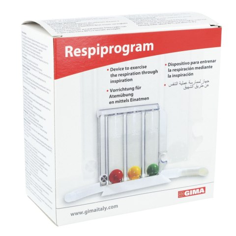 GIMA RESPIPROGRAM Trenażer oddechowy, 3 komory 600/900/1200 cm³/s