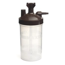 Butla nawilżacza do koncentratora tlenu, pojemnik z zaworami bezpieczeństwa