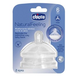 CHICCO NATURALFEELING 6M+ Smoczek antykolkowy, do kaszki