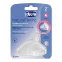 CHICCO NATURALFEELING 2M+ ŚREDNI Smoczek antykolkowy, miękki silikon