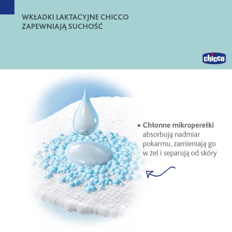 CHICCO EXTRA COMFORT Wkładki laktacyjne, antybakteryjne, NaturalFeeling, 30 szt.