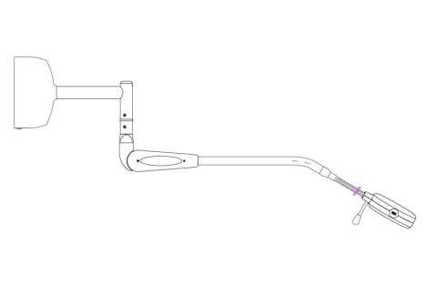 FAMED SOLIS 30W Lampa medyczna zabiegowa, LED, ścienna, do oświetlenia miejscowego