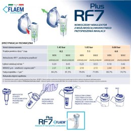 FLAEM RF7 DUAL SPEED PLUS SILVER Nebulizator, z funkcją oszczędzania leku