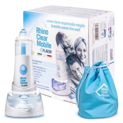 FLAEM RHINO CLEAR MOBILE Irygator do nosa i zatok, akumulatorowy, dla dzieci i dorosłych