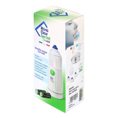 FLAEM RHINO CLEAR SPRINT Oczyszczacz nosa i zatok, bateryjny, 3 końcówki nosowe