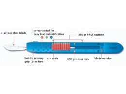 GIMA SAFETY ROZM. 15 Skalpel jednorazowy, sterylny, chowane ostrze, 10 szt.