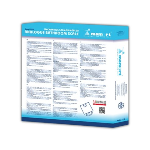 MOMERT 7710 Waga mechaniczna łazienkowa, analogowa, stabilna, o klasycznym wyglądzie