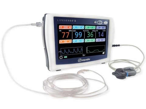 NONIN LIFESENSE II Kapnograf z pulsoksymetrem, przenośny monitor EtCO2 i SpO2