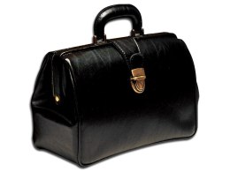 GIMA TEXAS CZARNA Torba lekarska ze sztucznej skóry, klasyczna