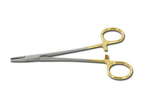 GIMA CRILE WOOD 15 cm Szczypce chirurgiczne do igieł, stal AISI 410, złote