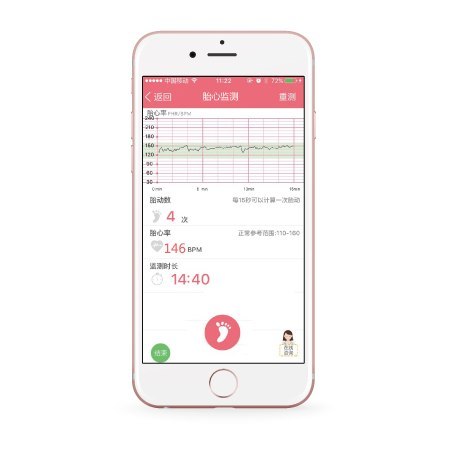 JUMPER ANGELSOUNDS JPD 100S+ Detektor tętna płodu, z Bluetooth i sondą od 16 tygodnia