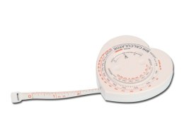 GIMA Taśma pomiarowa BMI, miarka 150 cm z kalkulatorem BMI na obudowie