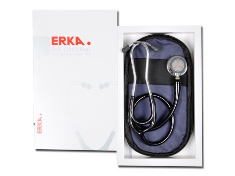 GIMA ERKA FINESSE 2 BLACK Stetoskop internistyczny, jednoczęściowa głowica