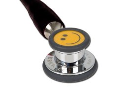 GIMA ERKA FINESSE 2 BLACK Stetoskop pediatryczny, dwukanałowy, silikonowy pierścień