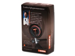 GIMA LONDON CZERWONY Ciśnieniomierz zegarowy, z ABS i zaworem