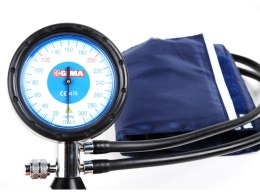 GIMA ROMA DWUWĘZYKOWY Ciśnieniomierz zegarowy, ciśnieniomierz z dużą tarczą