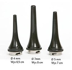 GIMA Zestaw 3 wzierników do otoskopu Parker, weterynaryjne Ø 4/5/7 mm, autoklawowalne