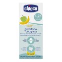 CHICCO 6M+ Pasta bez fluoru dla dzieci, jabłkowo-bananowa, z ksylitolem i biowapniem