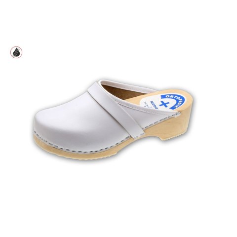 MEDIBUT ROZM. 39 Pantolety zdrowotne, drewniaki ze spodem ortopedycznym, wzór 03