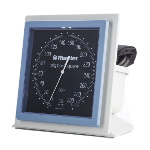 RIESTER BIG BEN Ciśnieniomierz lekarski biurkowy, tarcza kwadratowa, mankiet 32-42 cm