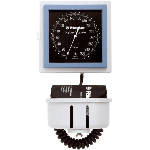 RIESTER BIG BEN Duży lekarski ciśnieniomierz zegarowy, kwadratowy, jezdny