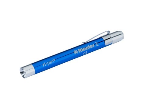 RIESTER RI PEN NIEBIESKI Latarka diagnostyczna LED, aluminiowa, 2x AAA