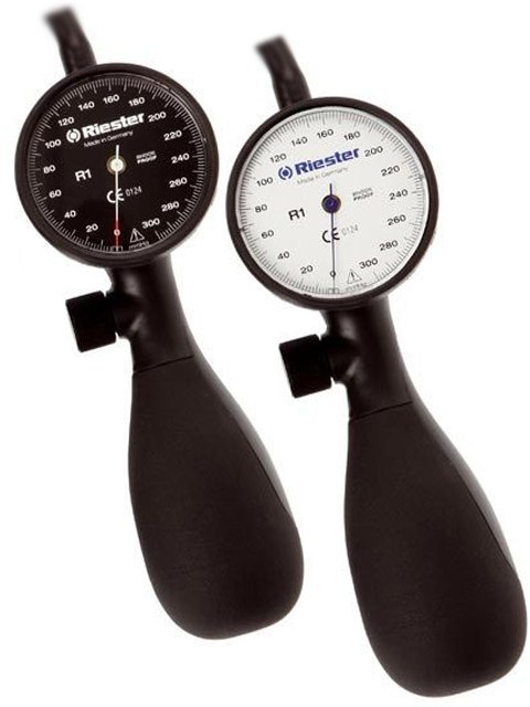 RIESTER R1 SHOCK PROOF Ciśnieniomierz zegarowy do karetki, mankiet 24-32 cm
