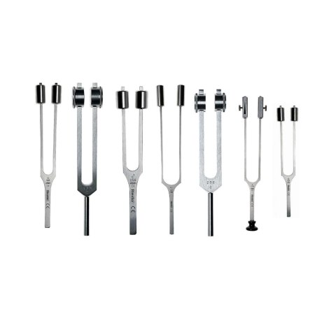 RIESTER Stroik laryngologiczny C 128 Hz, aluminiowy, z ciężarkami