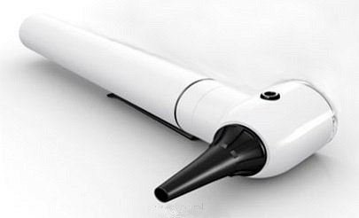 RIESTER E SCOPE BIAŁY Otoskop kierunkowy e scope z ksenonowym oświetleniem 2,5 v z etui