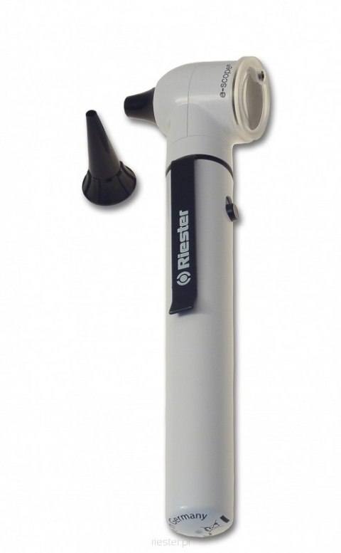 RIESTER E SCOPE CZARNY Otoskop światłowodowy e scope z oświetleniem LED 3,7v, w etui