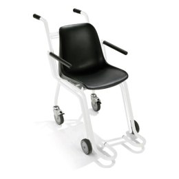 ADE M400660 Waga krzesełkowa elektroniczna, składane podłokietniki, 4 koła, hamulce