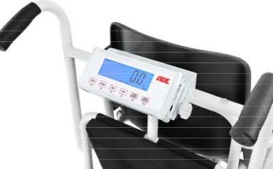 ADE M400660 Waga krzesełkowa elektroniczna, składane podłokietniki, 4 koła, hamulce