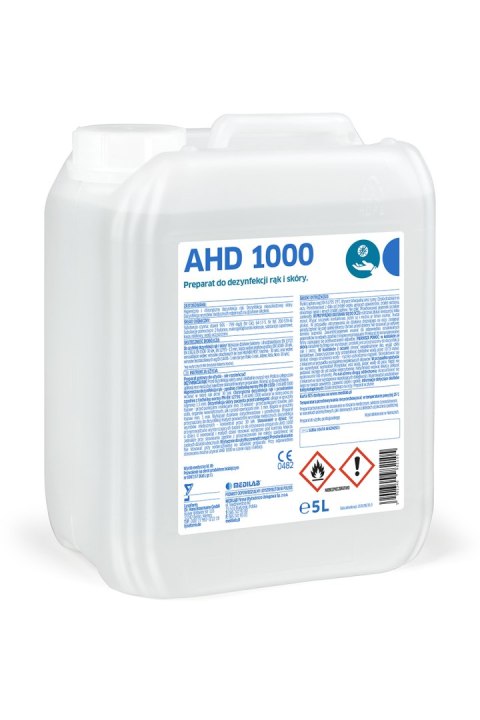 MEDILAB AHD 1000 5 l Płyn do dezynfekcji rąk i skóry, alkoholowy, gotowy do użycia