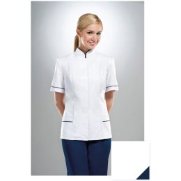 STELO ROZM. 34 Bluza rozpinana ze stójką i lamówką granatową damska, HA71026G/WHTH/34